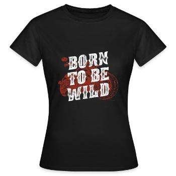 Motorcycle driving quote quote - Women's T-Shirt - black - Front - AI Model Female 172 dark (172cm)