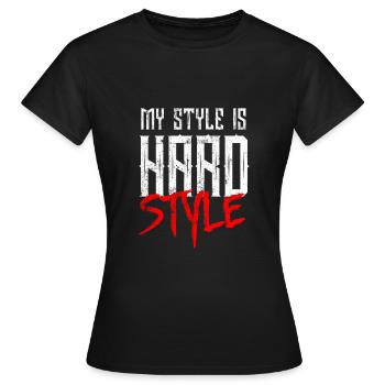 Musique hardstyle - T-shirt Femme - noir - Devant - AI Model Female 172 dark (172cm)