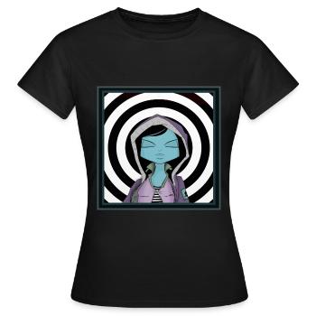 Mädchen TARGET - Frauen T-Shirt - Schwarz - Vorne - AI Model Female 172 dark (172cm)