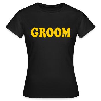Groom - Frauen T-Shirt - Schwarz - Vorne - AI Model Female 172 dark (172cm)
