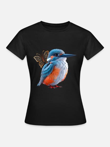 Eisvogel - Frauen T-Shirt - Schwarz