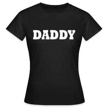 Daddy - Frauen T-Shirt - Schwarz - Vorne - AI Model Female 172 dark (172cm)