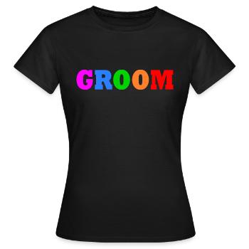 Groom - Frauen T-Shirt - Schwarz - Vorne - AI Model Female 172 dark (172cm)