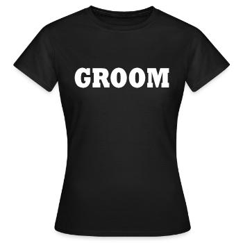 Groom - T-shirt Femme - noir - Devant - AI Model Female 172 dark (172cm)