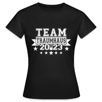 Client Client Team Dream House 2023 House Construction - Women's T-Shirt - black - Front - AI Model Female 172 dark (172cm)
