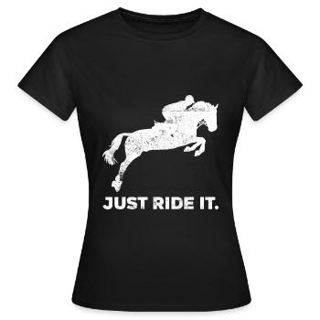 Cavalier Cavalier - T-shirt Femme - noir - Devant - AI Model Female 172 dark (172cm)