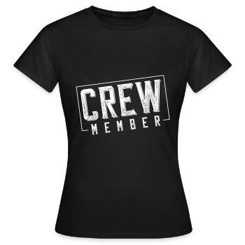 membre d'équipage - T-shirt Femme - noir - Devant - AI Model Female 172 dark (172cm)