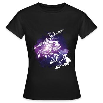 zentaur krieger mythologie - Frauen T-Shirt - Schwarz - Vorne - AI Model Female 172 dark (172cm)