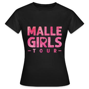 malle girls tour herz - Frauen T-Shirt - Schwarz - Vorne - AI Model Female 172 dark (172cm)