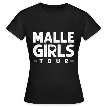 malle girls tour herz - Frauen T-Shirt - Schwarz - Vorne - AI Model Female 172 dark (172cm)