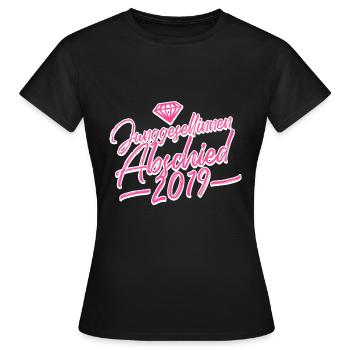hen party 2019 diamond - Women's T-Shirt - black - Front - AI Model Female 172 dark (172cm)