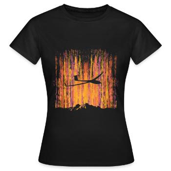 Glider Glider Glider Glider Glider - Women's T-Shirt - black - Front - AI Model Female 172 dark (172cm)