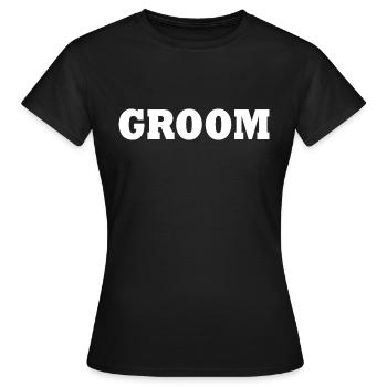 Groom - Frauen T-Shirt - Schwarz - Vorne - AI Model Female 172 dark (172cm)
