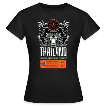 Coffee best specialty Thailand - Women's T-Shirt - black - Front - AI Model Female 172 dark (172cm)
