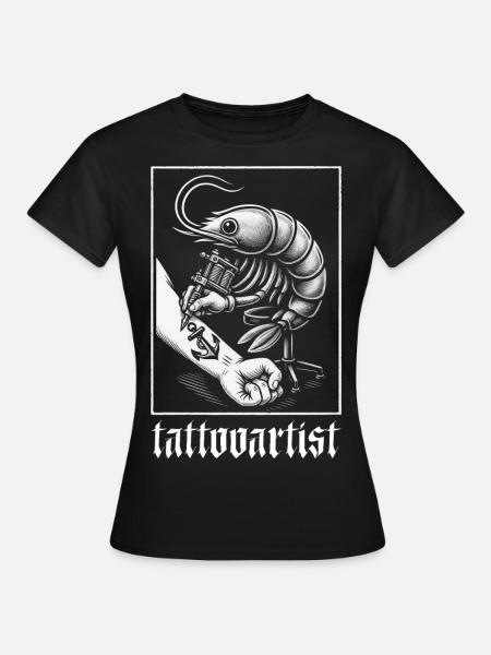 Tattooartist Shrimp - Women's T-Shirt - black
