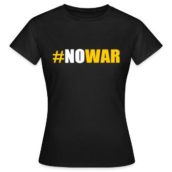No war - Frauen T-Shirt - Schwarz - Vorne - AI Model Female 172 dark (172cm)