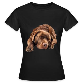 Retriever de la baie de Chesapeake - T-shirt Femme - noir - Devant - AI Model Female 172 dark (172cm)