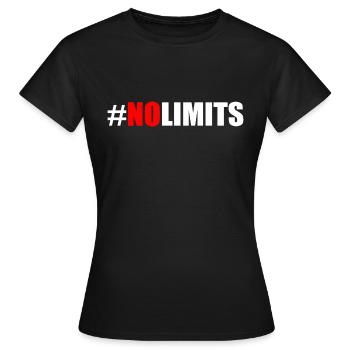 No limits - Frauen T-Shirt - Schwarz - Vorne - AI Model Female 172 dark (172cm)