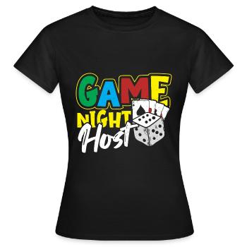 Jeux de société jeu de société cadeau - T-shirt Femme - noir - Devant - AI Model Female 172 dark (172cm)