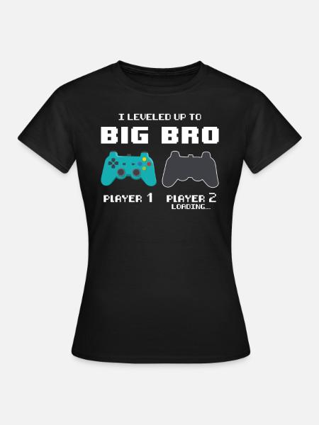 Regalo de jugador de juego de hermano mayor de nivel - T-shirt dam - svart