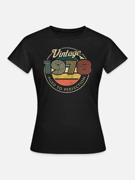 Regalo vintage retrò di compleanno vintage 1978 - Maglietta da donna - nero