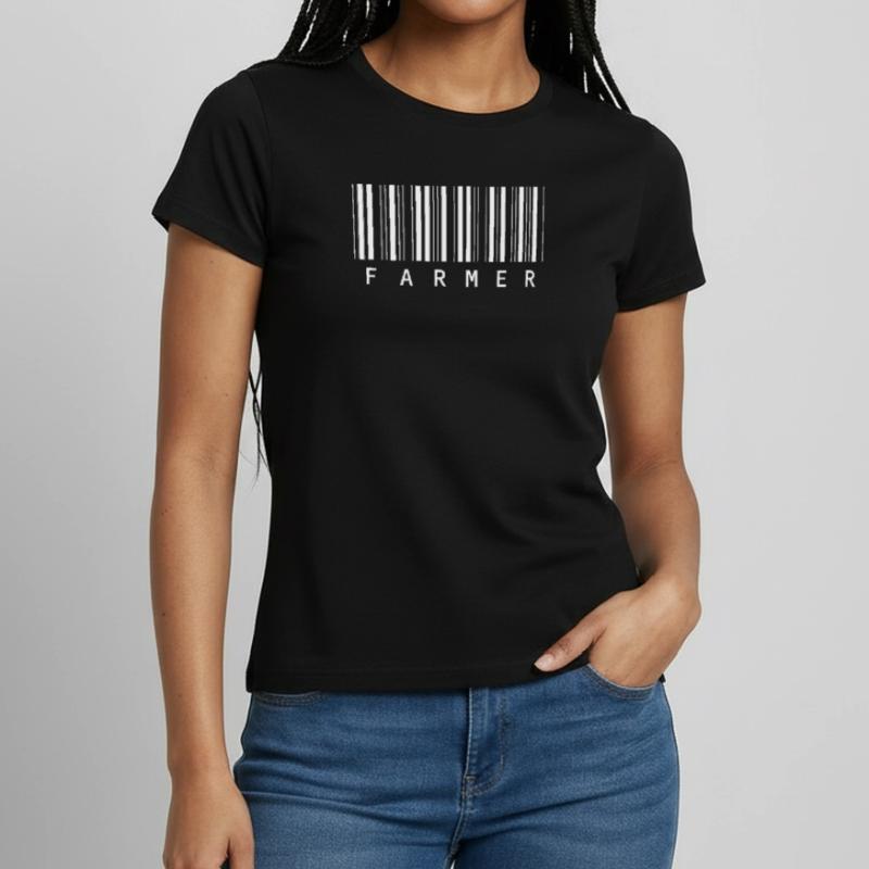 Farmer Bar Code Farmer Farmer Stable Gift Women's T-Shirt