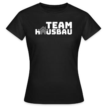 Petit maître d’ouvrage Jeune maison équipe équipe cadeau - T-shirt Femme - noir - Devant - AI Model Female 172 dark (172cm)