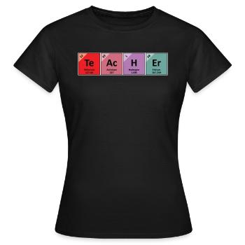 Lehrer Lehre Spruch Schüler Schule Lustig Geschenk - Frauen T-Shirt - Schwarz - Vorne - AI Model Female 172 dark (172cm)