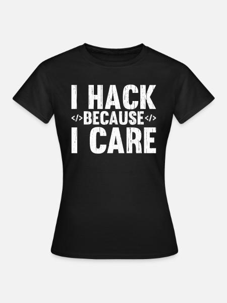 Hacker Hacking Code Computer admin Spruch Geschenk - Frauen T-Shirt - Schwarz