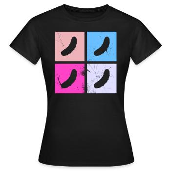 Gurke Gewürzgurke Kukumer Retro Saure Gurke - Frauen T-Shirt - Schwarz - Vorne - AI Model Female 172 dark (172cm)