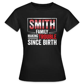 Smith Geburt Familie Team Geschenkidee - Frauen T-Shirt - Schwarz - Vorne - AI Model Female 172 dark (172cm)