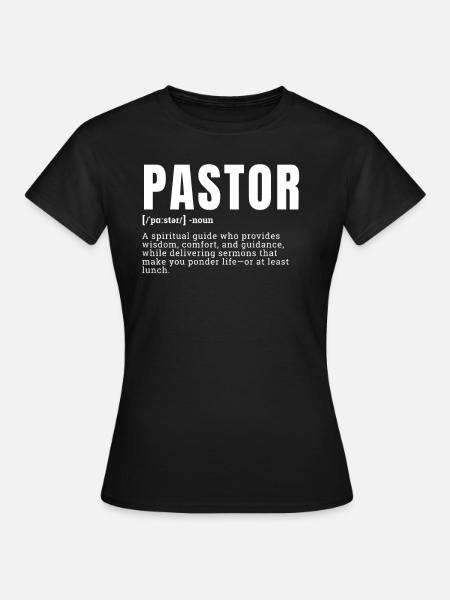 Définition de pasteur drôle - Guide spirituel Occupati - T-shirt Femme - noir