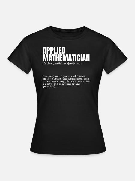 Grappig woordenboek toegepast wiskundige thema - Vrouwen T-shirt - zwart