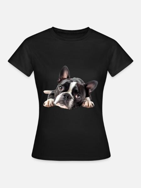 Boston Terrier - Frauen T-Shirt - Schwarz