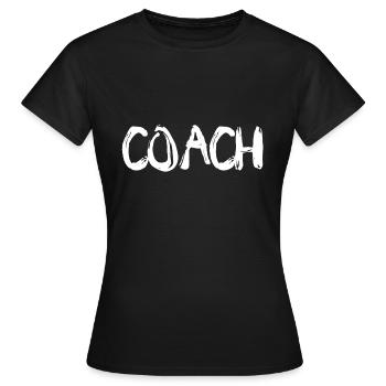 Entraîneur entraîneur - T-shirt Femme - noir - Devant - AI Model Female 172 dark (172cm)