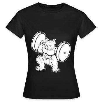 Fitness Fitness Entraîneur Gym - T-shirt Femme - noir - Devant - AI Model Female 172 dark (172cm)