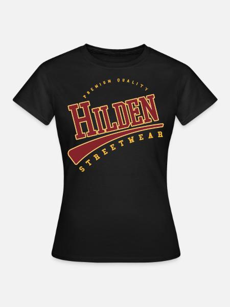 Hilden Deutschland College High School Style - Frauen T-Shirt - Schwarz