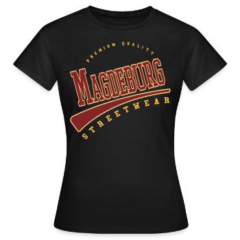 Magdeburg Allemagne College High School Style - T-shirt Femme - noir - Devant - AI Model Female 172 dark (172cm)