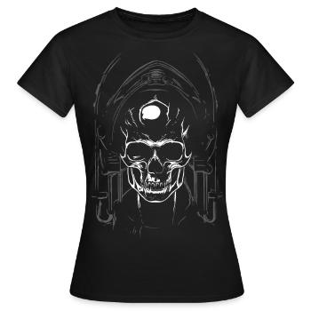 Gothic Skull - Frauen T-Shirt - Schwarz - Vorne - AI Model Female 172 dark (172cm)