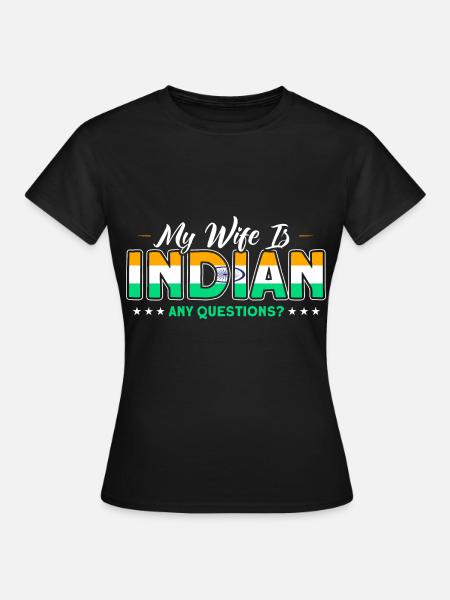 Indien Indische Wurzeln Geschenk - Frauen T-Shirt - Schwarz
