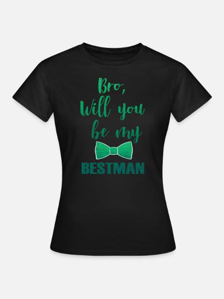 Bruder des Bräutigam Hochzeit Heiraten Geschenk - T-shirt dam - svart