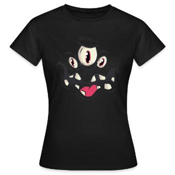 Halloween monster - Women's T-Shirt - black - Front - AI Model Female 172 dark (172cm)