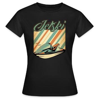 Jetski - Frauen T-Shirt - Schwarz - Vorne - AI Model Female 172 dark (172cm)