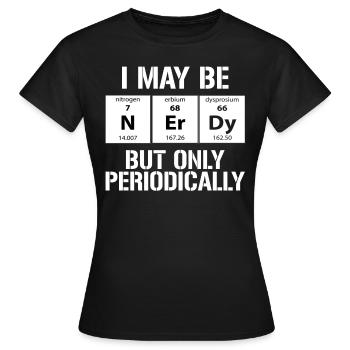 Chimie Tableau périodique - T-shirt Femme - noir - Devant - AI Model Female 172 dark (172cm)