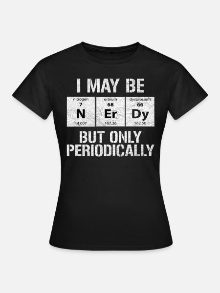 Periodensystem - Dame-T-shirt - sort
