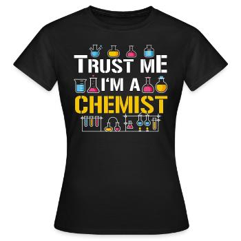 chemist - Women's T-Shirt - black - Front - AI Model Female 172 dark (172cm)