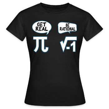Mathematik Pi Mathe Mathematiker mathematisch - Frauen T-Shirt - Schwarz - Vorne - AI Model Female 172 dark (172cm)