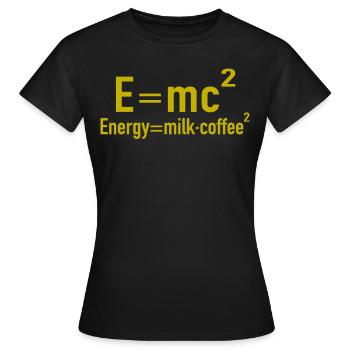 physicist - Women's T-Shirt - black - Front - AI Model Female 172 dark (172cm)