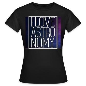 astronomy - Women's T-Shirt - black - Front - AI Model Female 172 dark (172cm)