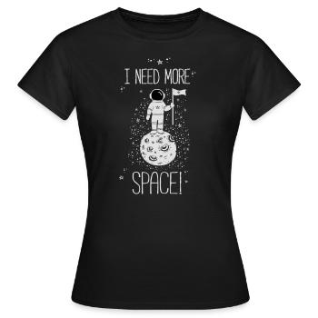 astronaut - Women's T-Shirt - black - Front - AI Model Female 172 dark (172cm)